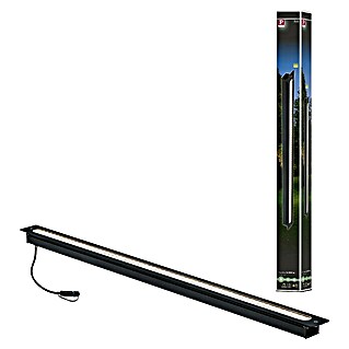 Paulmann Plug & Shine Bodeneinbauleuchte Lichtleiste (8 W, Warmweiß, IP67, L x B x H: 90 x 5,4 x 4,5 cm)