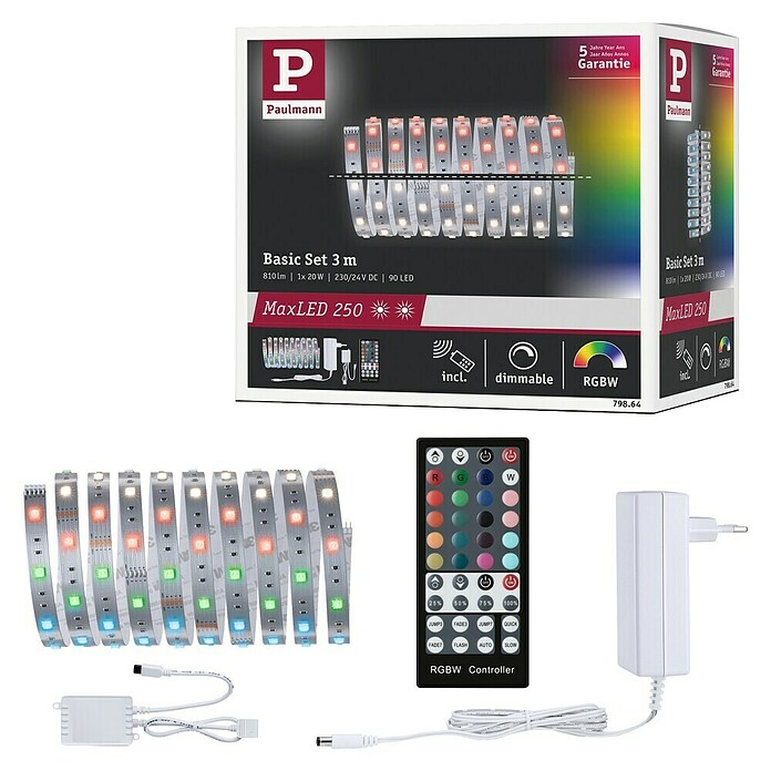 Paulmann MaxLED 250 LED traka  (3 m, 19 W, RGBW, 810 lm) | BAUHAUS