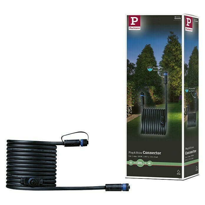 Paulmann Plug & Shine Produžni kabel (5 m, 2 priključka, IP68)