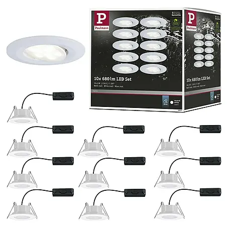 Paulmann LED-Einbauleuchten-Set Calla