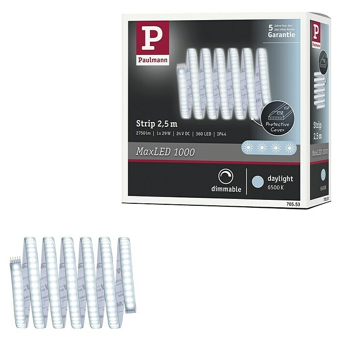 Paulmann MaxLED LED traka 1000 Stripe  (D x V: 2,5 m x 4 mm, Srebrna) | BAUHAUS
