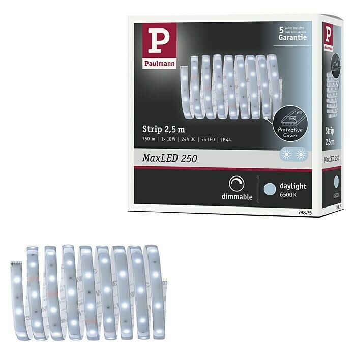 Paulmann MaxLED 250 LED traka  (Duljina: 2,5 m, Boja svjetla: Bijele boje dnevnog svjetla, 10 W, 750 lm, IP44) | BAUHAUS