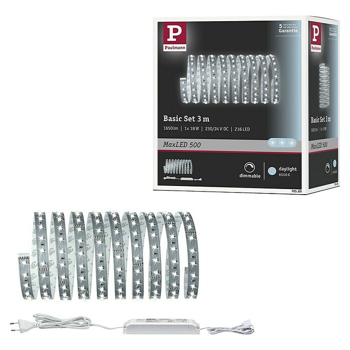 Paulmann LED traka (3 m, Bijele boje dnevnog svjetla, 17 W)