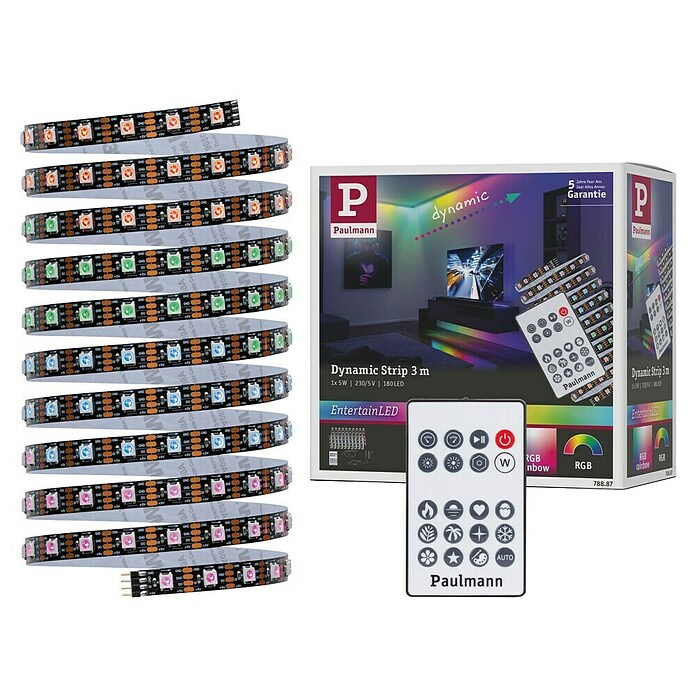 Paulmann LED svjetlosna traka Dynamic Rainbow  (Duljina: 300 cm, RGB, 8,5 W) | BAUHAUS