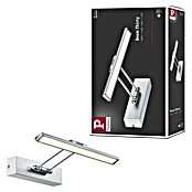 Paulmann Galeria Aplique LED para cuadros (5 W, Blanco cálido, 29 x 19 cm, Níquel cepillado)