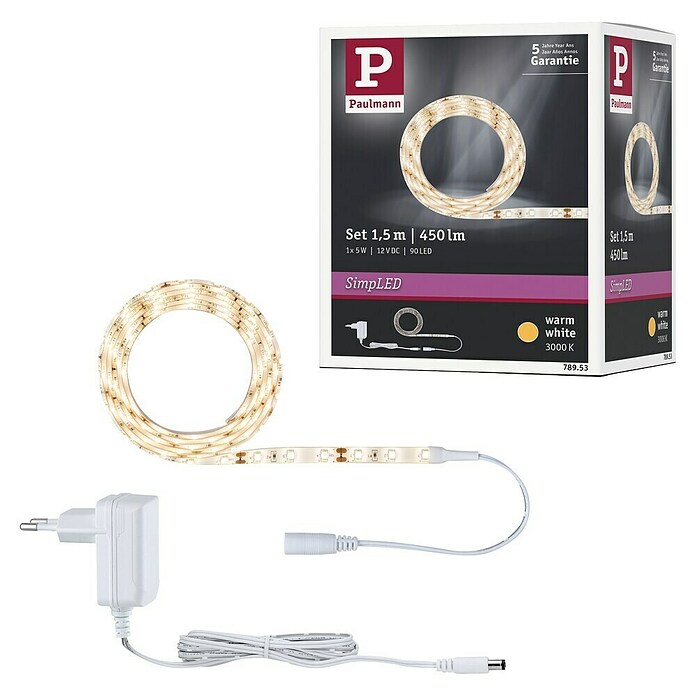 Paulmann LED traka SimpLED  (Duljina: 1,5 m, Boja svjetla: Topla bijela, 5 W, 450 lm) | BAUHAUS