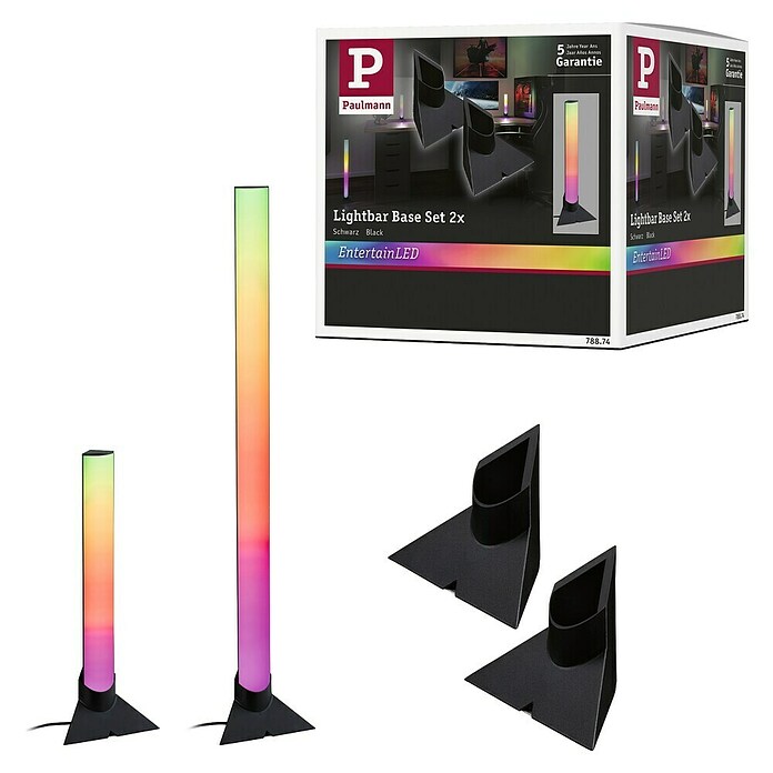 Paulmann Komplet pribora Lightbar Base  (Crna, 2 Kom.) | BAUHAUS