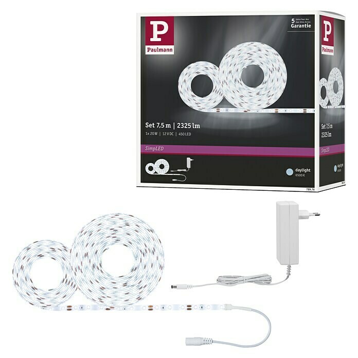 Paulmann LED trak Strip  (Dolžina: 7,5 m, Barva svetlobe: Hladno bela, 20 W, 1.402 lm) | LED trakovi | Dekorativna razsvetljava | Elektro in svetila | Izdelki | BAUHAUS