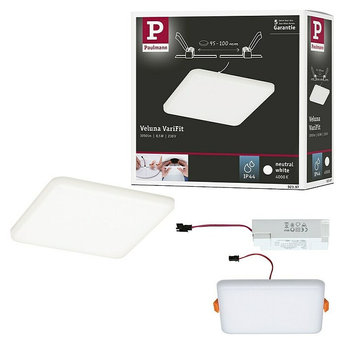 Paulmann LED panel (8,5 W, Satin, D x Š x V: 12,5 x 12,5 x 3,1 cm, 4.000)