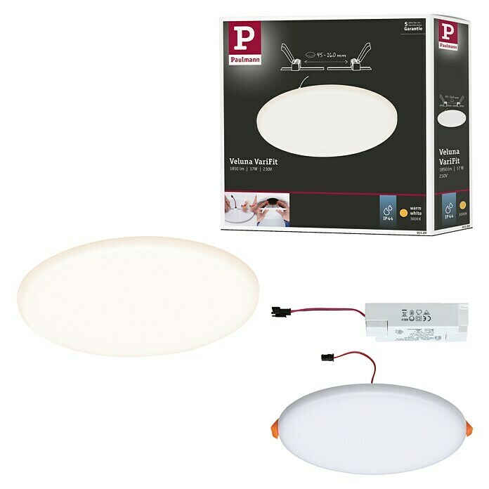Paulmann Panel LED redondo (17 W, Satin, Ø x Al: 18,5 x 3,1 cm)