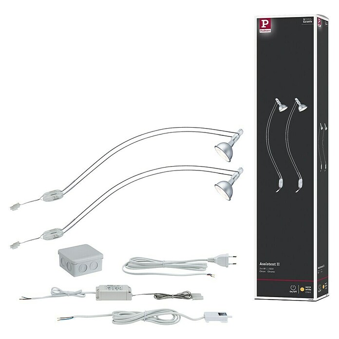 Paulmann Galeria Luz de armario LED (1 luz, 4 W, Cromo)
