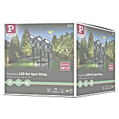Paulmann Plug & Shine LED-Gartenspot-Set Sting (3-flammig, 6 W, Erdspieß, IP67)