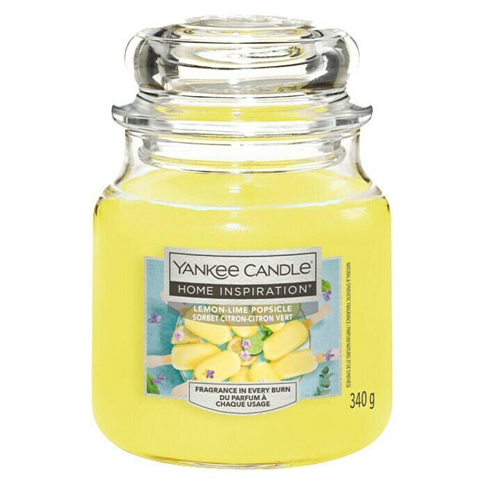 Yankee Candle Home Inspirations Duftkerze (Im Glas, Lemon-Lime Popsicle, Medium) | BAUHAUS