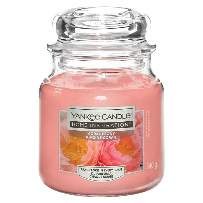 Yankee Candle Home Inspirations Duftkerze (Im Glas, Coral Peony, Medium) | BAUHAUS