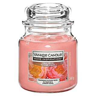 Yankee Candle Home Inspirations Duftkerze (Im Glas, Coral Peony, Medium)