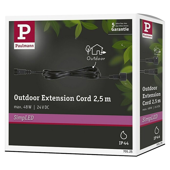Paulmann SimpLED Alargo exterior (Negro, 250 cm) | BAUHAUS