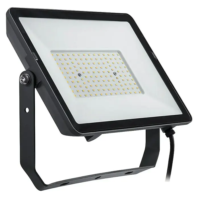 Philips Proyector LED Project Line - 100 W, Negro, Blanco neutro - Imagen de un foco LED, ideal para iluminación exterior. El foco tiene una carcasa robusta y tecnología LED de bajo consumo.