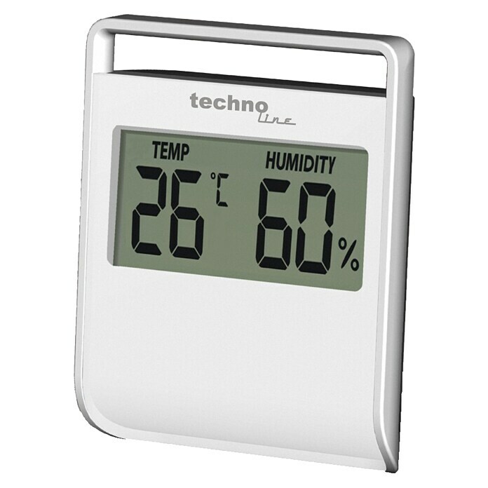 Technoline Digitales Thermo-Hygrometer WS9440 (Batteriebetrieben, Weiß, 65 x 75 x 12mm) | BAUHAUS