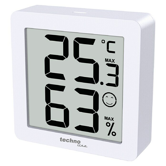 Technoline Digitales Thermo-Hygrometer 3er Set WS9425 (Batteriebetrieben, Weiß, 44 x 44 x 15 mm) | BAUHAUS