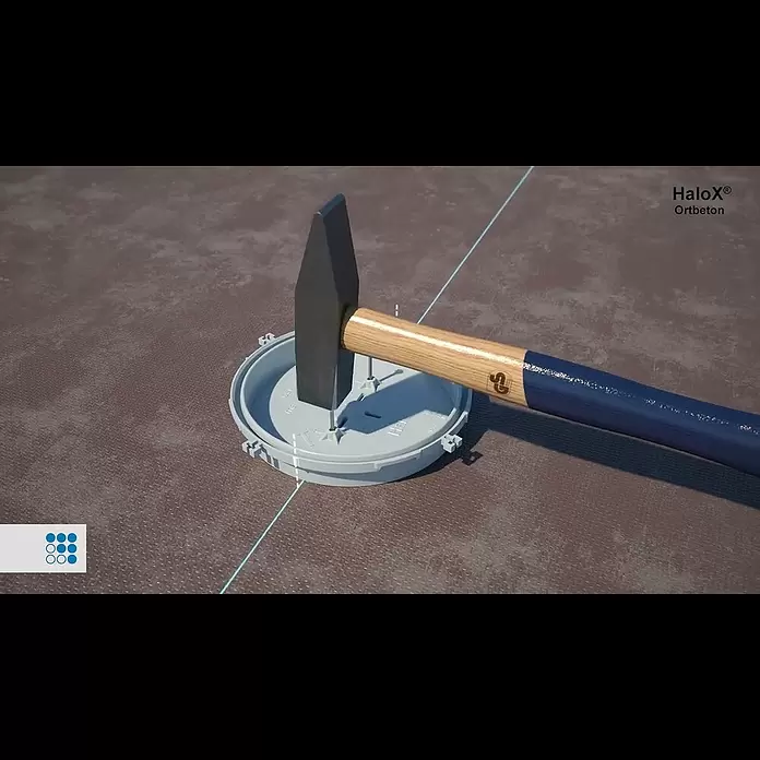 Kaiser Einbaudose HaloX 100 für Ortbeton 1281-00 - Durchmesser: 130 mm - Beton-Einbaugehuse HaloX (Ortbeton)