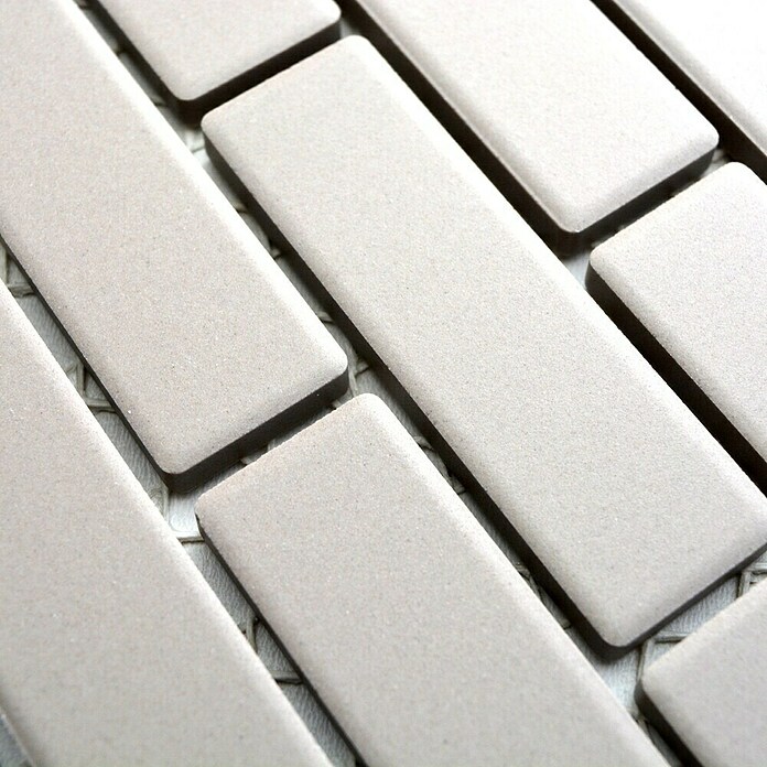 Mosaikfliese Brick Uni CU BR 304 (26,1 x 29 cm, Hellgrau, Matt)