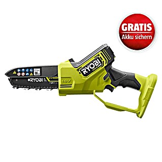 Ryobi ONE+HP Akku-Kettensäge RY18PSX15A-0 (18 V, Li-Ionen, Ohne Akku, Schwertlänge: 15 cm)