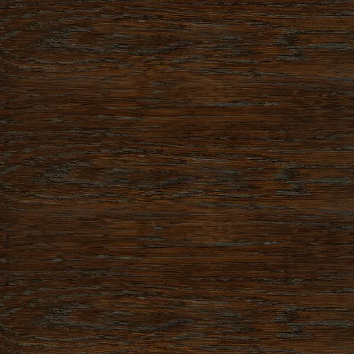 Clou Holzbeize Rustikal-Effekt-Beize B4 - Moorbraun, 250 ml - Nahaufnahme einer Holzoberfläche mit dunkler Maserung, ideal für Möbel oder Bodenbeläge.