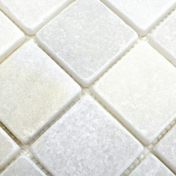 Mosaikfliese Quadrat Ibiza White XNT 42048 (30,5 x 30,5 cm, Weiß, Matt)