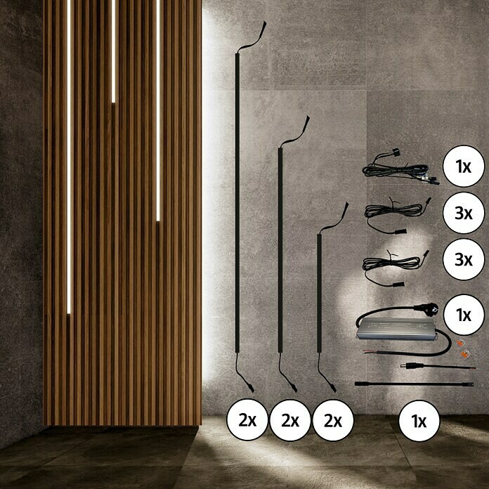 Direct Signs Starter Set Led Lichtleisten F R Akustikpaneele Warmwei V Bauhaus