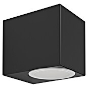 Eglo Plafón para pared y techo exterior Jabaga (An x Pr x Al: 7 x 9 x 8 cm, 4,6 W, Negro, IP44, Blanco cálido) | BAUHAUS