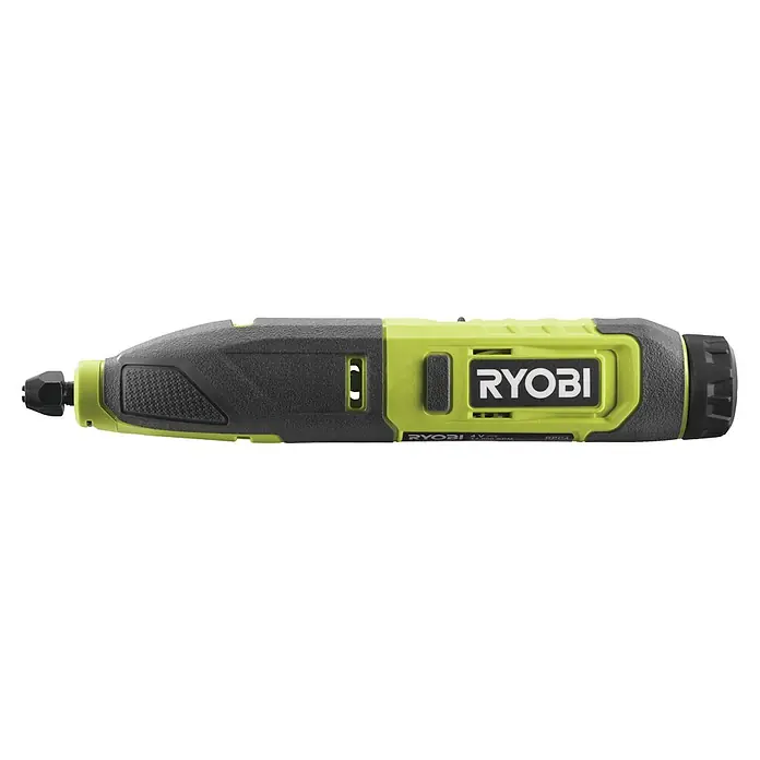 Ryobi 4V USB Akku-Schnitzer RPC4-120G - 4 V, 1 Akku, 2 Ah - RYOBI Rotationswerkzeug: Vielseitiges, kompaktes Werkzeug für Schleif-, Polier- und Gravurarbeiten mit variabler Drehzahlregelung.