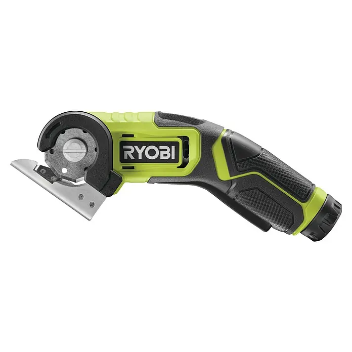 Ryobi 4V USB Akku-Universalschere RCT4-120G - 4 V, 1 Akku, 2 Ah - Das Ryobi Akku-Rotationsmesser ist ein Werkzeug mit einer rotierenden Klinge, das für präzise Schnitte in verschiedenen Materialien entwickelt wurde.