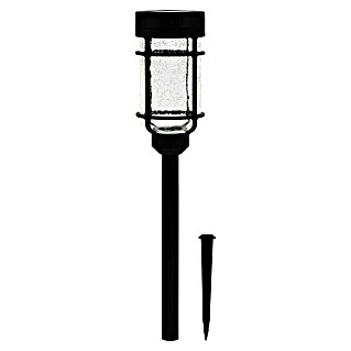 Luxform LED-Solar-Außenwandleuchte Catala (Kunststoff, Warmweiß, Schwarz)