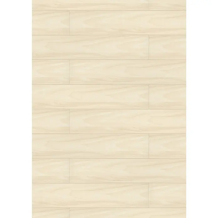 LOGOCLIC Decoration Paneel Polar Birke - 2.600 x 202 x 10 mm - Helles Parkettmuster mit sichtbarer Holzmaserung für einen modernen und freundlichen Bodenbelag.