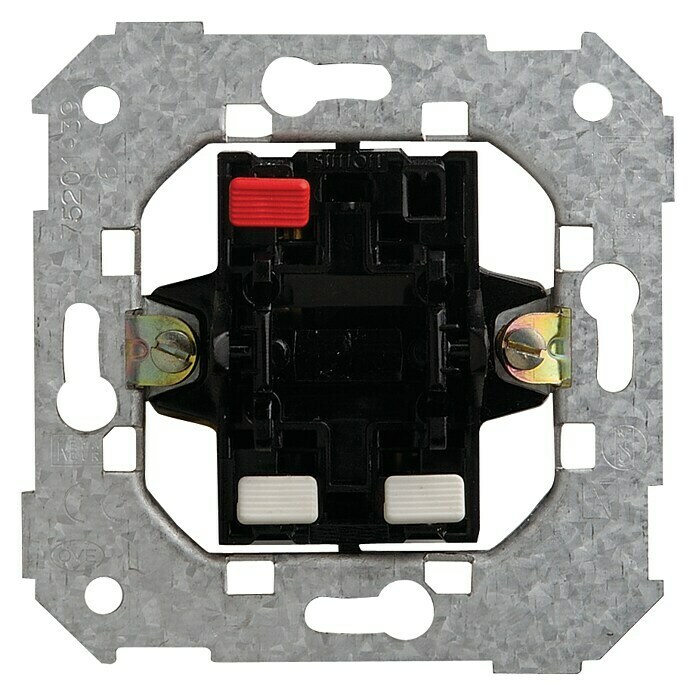 Tecla doble interruptor Simon 75 aluminio