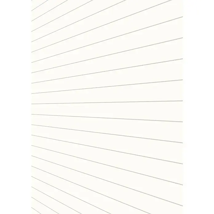 LOGOCLIC Variation Paneel Uni Weiß - 2.600 x 154 x 10 mm - Detailaufnahme einer Fassade mit horizontalen, weißen Vinyl-Paneelen, die ein sauberes und modernes Erscheinungsbild verleihen. Die Paneele sind schlicht und elegant.