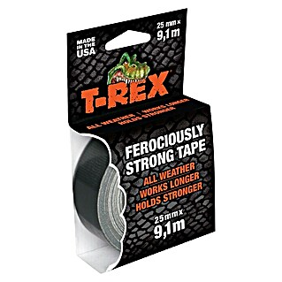 T-Rex Gewebeband (Schwarz, L x B: 9,1 m x 25 mm)