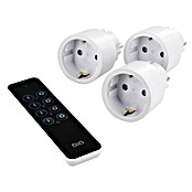 Chacon Set de enchufes inalámbricos nano + mando a distancia (Blanco, Potencia de conexión máx.: 2.300 W, 3 ud.) | BAUHAUS