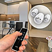 Chacon Set de enchufes inalámbricos nano + mando a distancia (Blanco, Potencia de conexión máx.: 2.300 W, 3 ud.) | BAUHAUS