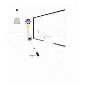 Chacon Set de enchufes inalámbricos nano + mando a distancia (Blanco, Potencia de conexión máx.: 2.300 W, 3 ud.) | BAUHAUS