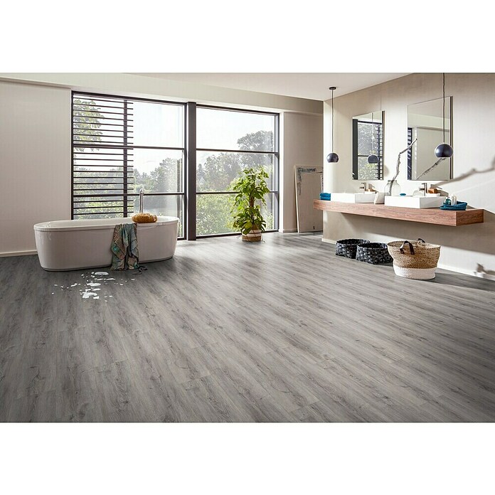 Vinylvloer Rigid SPC Eiken Sombra (Planken, 1.220 x 181 x 4,3 mm) | BAUHAUS