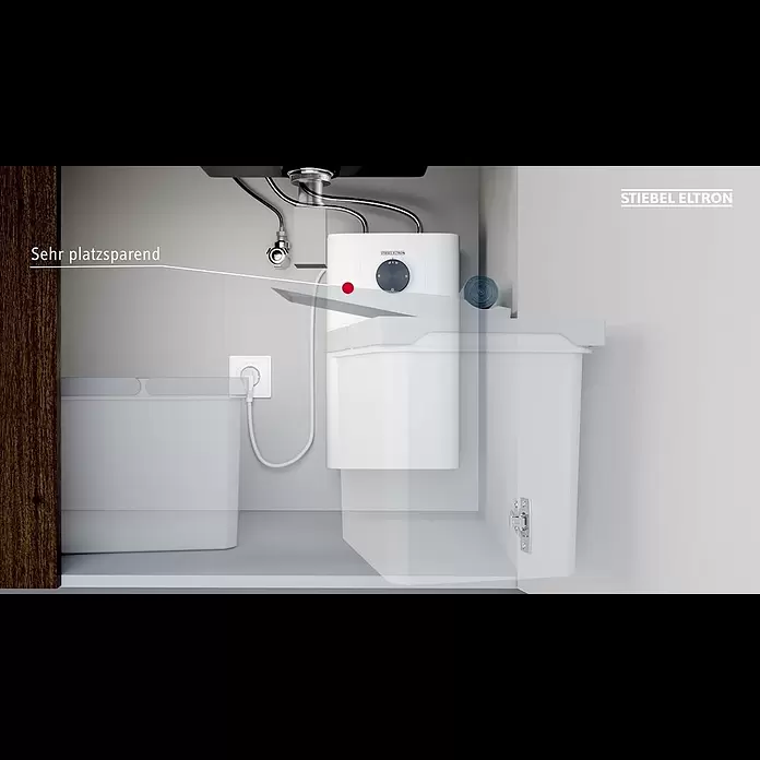 Stiebel Eltron Warmwasserspeicher SNU 5 Plus - 5 l, 2.000 W, Temperaturbereich: 35 °C - 85 °C, Untertischmontage - Kleinspeicher SNU Plus