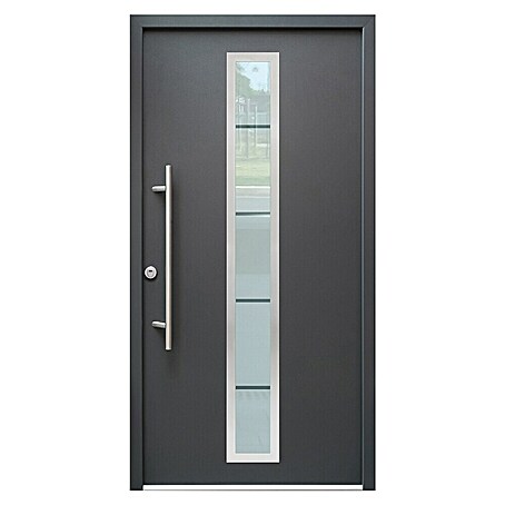Splendoor Haustür Thermodoor PLUS SP70 RC2 (110 x 210 cm, DIN Anschlag: Links, Anthrazitgrau Feinstruktur)