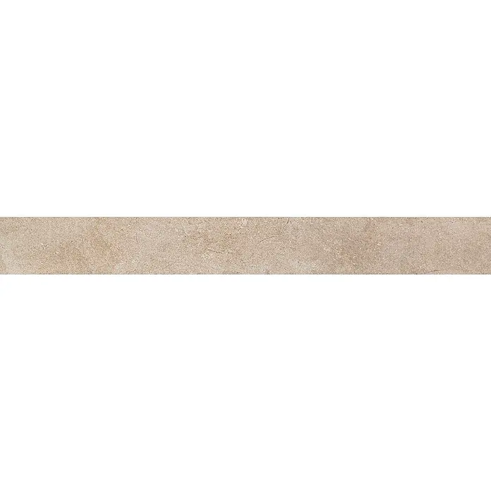 Marazzi Sockelfliese Jerusalem - 7 x 75 cm, Noce, Matt - Beige Steintextur für vielseitige Designanwendungen. Ideal für Hintergründe und Oberflächengestaltungen mit natürlichem Look.