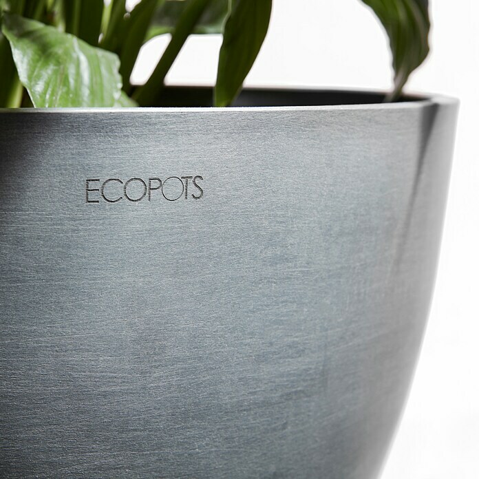 Ecopots Oslo Pflanztopf Mini (Außenmaß (Ø x H): 19 x 16,5 cm, Kunststoff, Weiß) | BAUHAUS