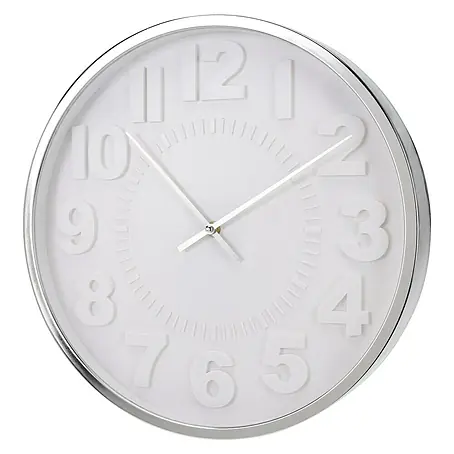 Reloj de pared Cromado