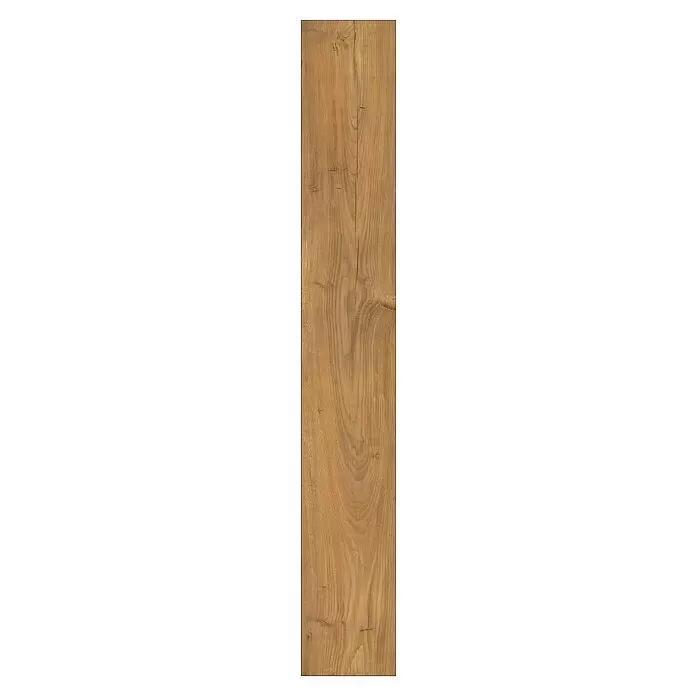 Krono Original Laminatmuster Atlantic 10 Tawny Chestnut - 297 x 195 x 10 mm, Landhausdiele - Hellbraune Holzdiele mit natürlicher Maserung und feinen Rissen, für Boden- oder Wandverkleidung.
