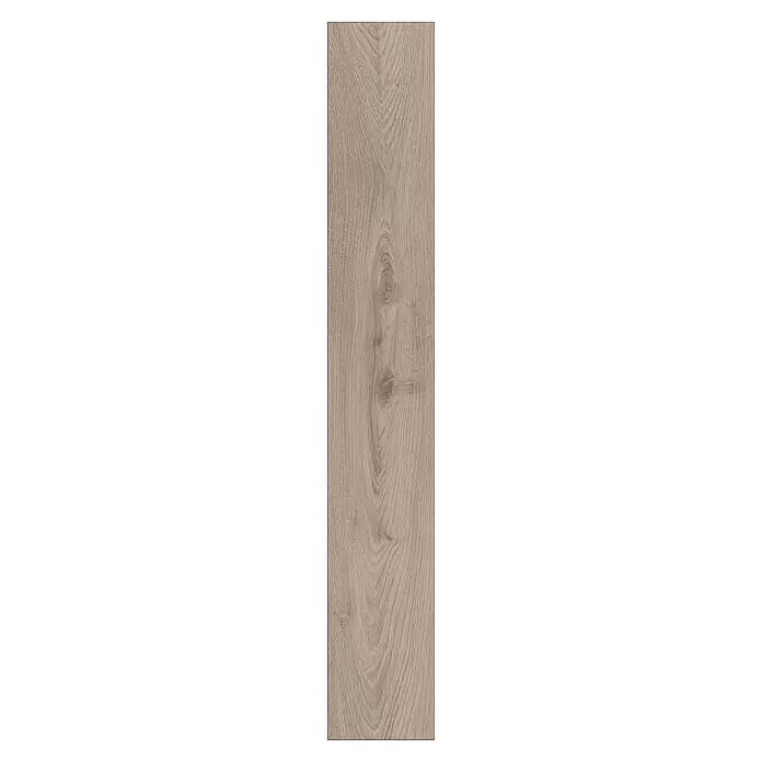 Krono Original Laminat Atlantic 10 - Mushroom Carpenter Oak, Landhausdiele, 1.288 x 195 x 10 mm - Hellbraune Laminatdiele in Holzoptik mit natürlicher Maserung und Ast.
