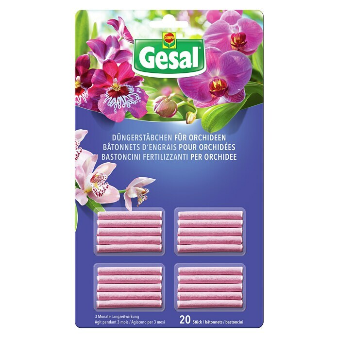 Bâtonnets d'engrais Gesal pour orchidées