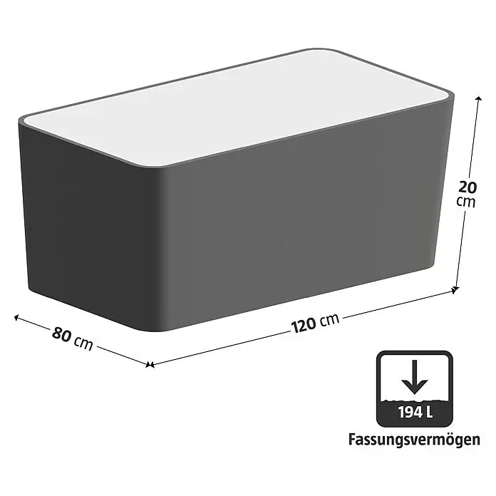 Gardol Hochbeetumrandung PalettenrahmenL x B x H: 120 x 80 x 20 cm, Holz, Natur